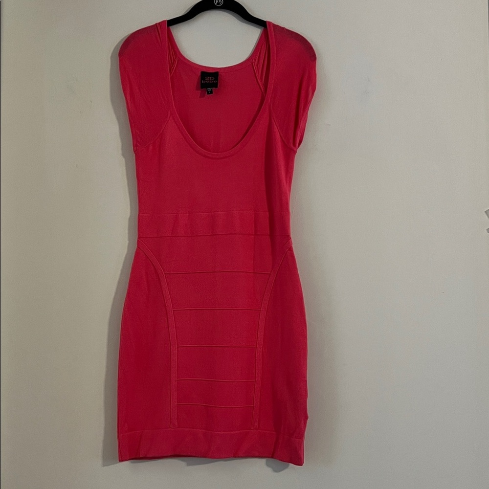 2B Bebe Chic Fuchsia Mini Dress Size L